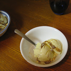 Goat Cheese Caramel Swirl Ice Cream