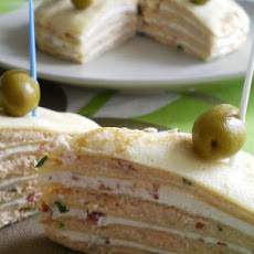 Salmon and Cream Cheese Crepe Appetizers