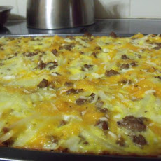 Breakfast Sausage Pizza