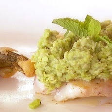 Red Snapper with Fava Bean Puree