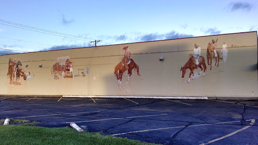 Sheplers Cowboys & Indians Mural