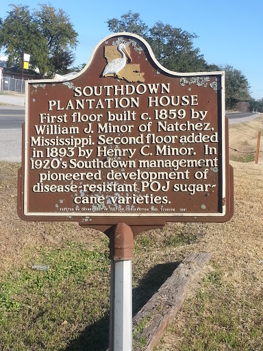 Southdown Plantation House Plaque
