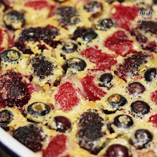 Flaugnarde of Mixed Berries (Clafoutis)