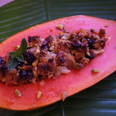 Malaysian Baked Papaya With Ginger