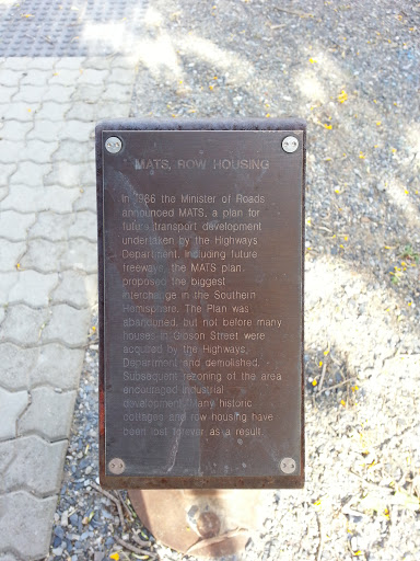 Mats Row Housing Plaque