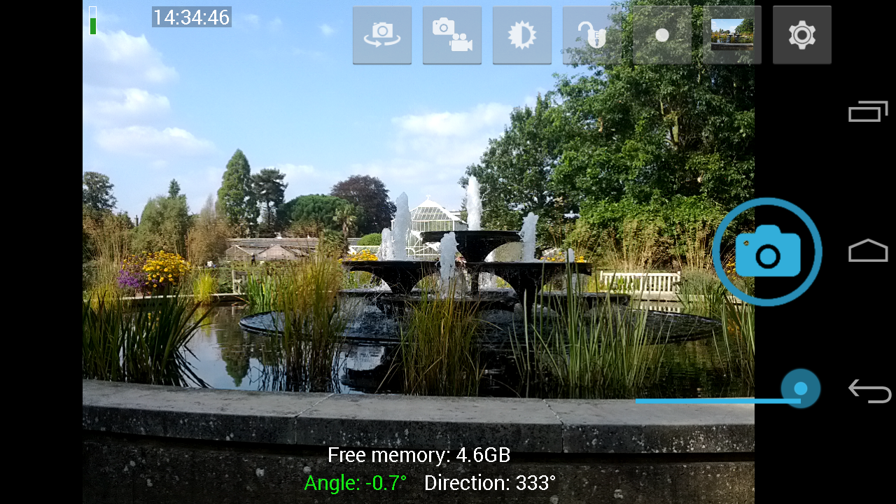 Android application Open Camera screenshort