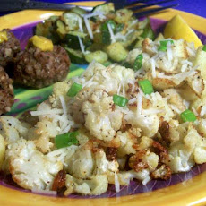 Oven-Roasted Cauliflower With Garlic, Olive Oil and Lemon