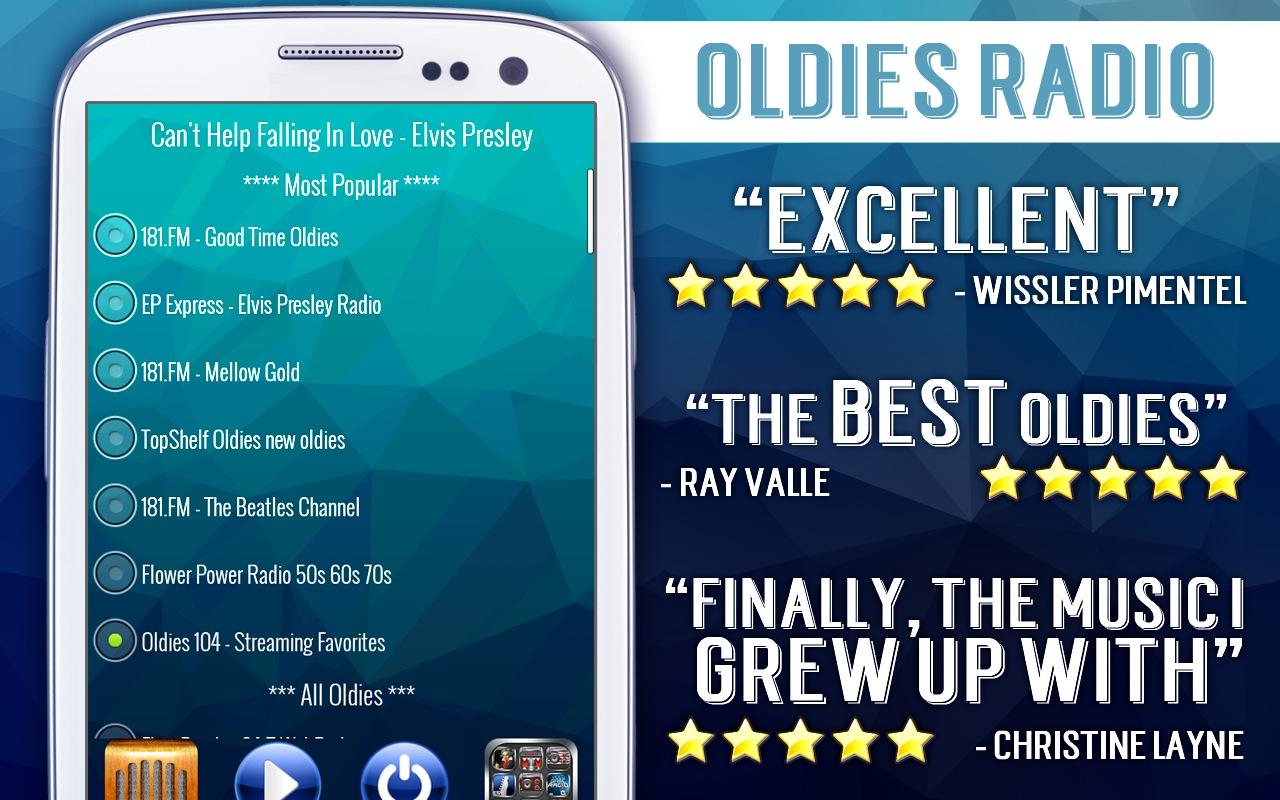 Android application Oldies Radio Favorites screenshort