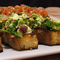 Avocado, Feta and Pancetta Bruschetta