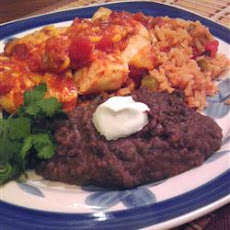 Luscious Turkey Bacon Refried Beans