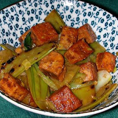 Sherry Tofu and Snow Peas