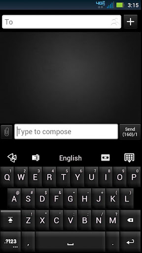 GO Keyboard Black White Theme