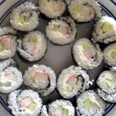 Cream Cheese and Crab Sushi Rolls
