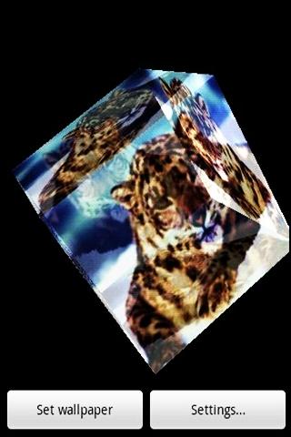 3D Snow leopard