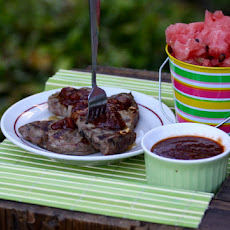 Sizzling Steaks with Watermelon BBQ Sauce
