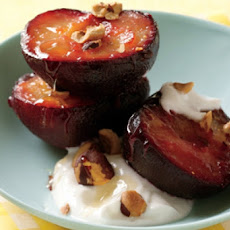 Roasted Plums with Greek Yogurt