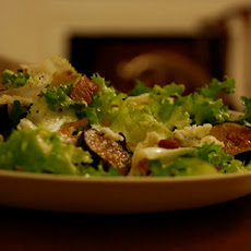 Warm Fig and Blue Cheese Salad