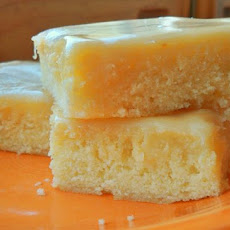 Blondies With White Chocolate Ganache