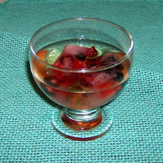 Crystal Clear Punch With Fruit Cubes