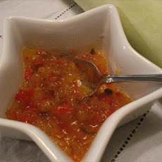 Spicy Texas Cucuzza-Pepper Relish