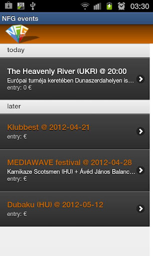 NFG event app