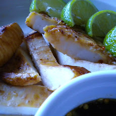 Lime and Sweet Chili Grilled Squid Steaks