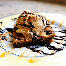Chocolate Chip Caramel Ice Cream Sundae