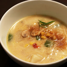 Fast & Easy Creamy Vegetable Soup. Green & White Veggies
