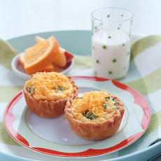 Cheese-and-Trees Mini Quiches