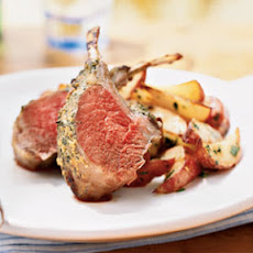 Garlic-Herb Roasted Rack of Lamb