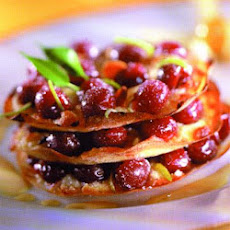 Crepes Filled With Griottines and Caramel
