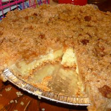 Warm Apple Buttermilk Custard Pie