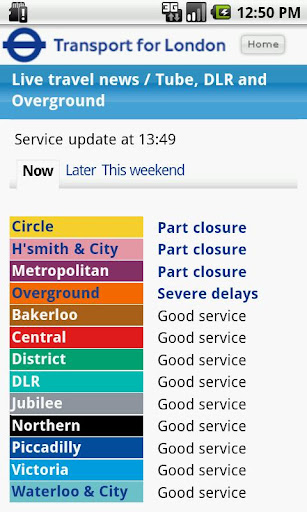 London Travel Updates Live