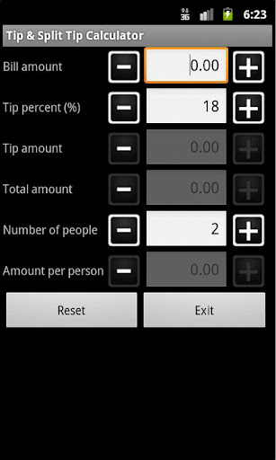 Tip Split Tip Calculator