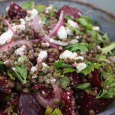 Lentil Salad With Baby Beets & Feta