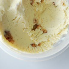 Vanilla-Bourbon Walnut Crumble Ice Cream