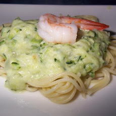 Zucchini and Shrimp Spaghetti