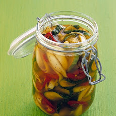 Pickled Cucumbers and Jalapenos