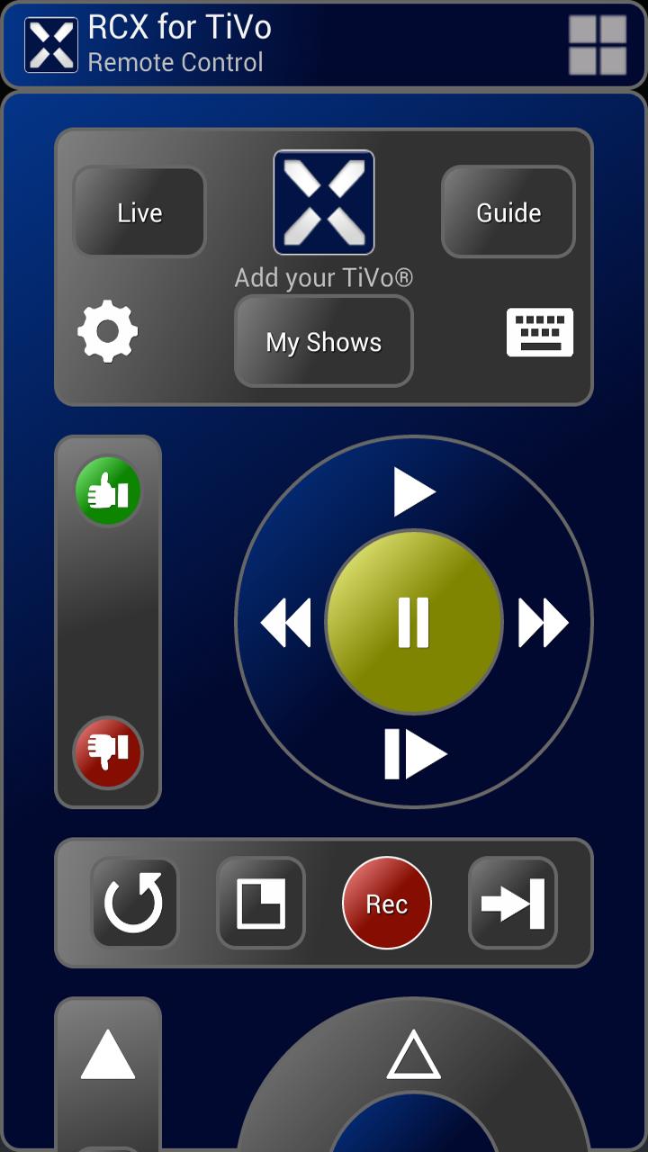 Android application RCX for TiVo screenshort