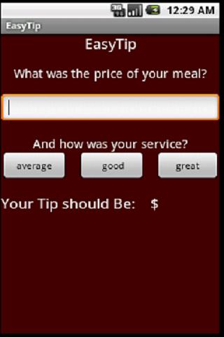 EasyTip - Easy Tip Calculator