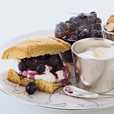 Blueberry-Almond Shortcakes with Crčme Fraîche