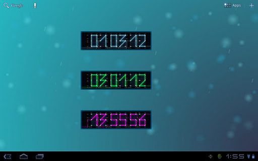 Light Cycle Clock Widget