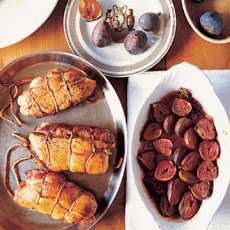 Double Duck Breasts with Baked Figs
