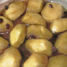 Roasted Apples With Ice Cream