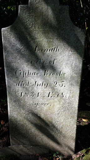 Cephas Brooks Grave Stone 1834