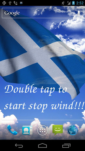 3D Scotland Flag LWP