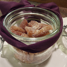 Candied Caramelized Orange Peel with Cinnamon, Cloves and Brandy