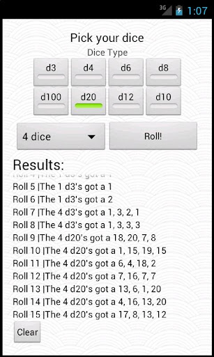 simpledice-roller for android screenshot