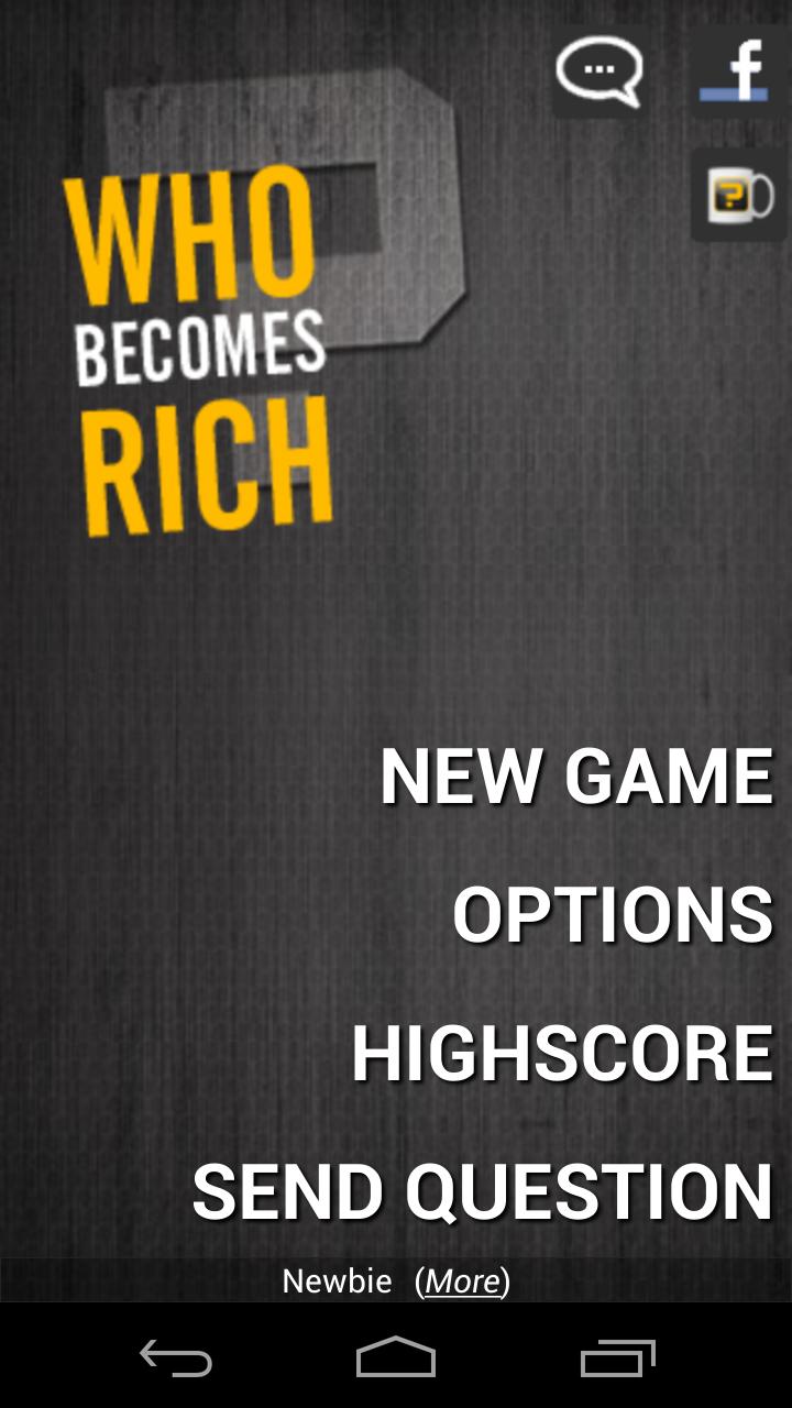 Android application Who Becomes Rich (Trivia Quiz) screenshort