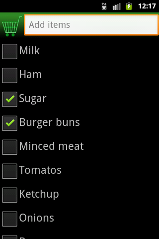 Shopping List